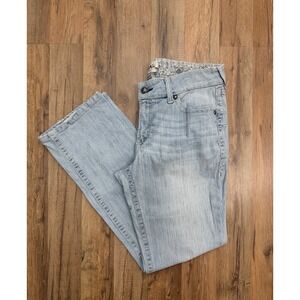 Ariat REAL Denim Jeans Womens 32R Light Wash Straight Western Stretch